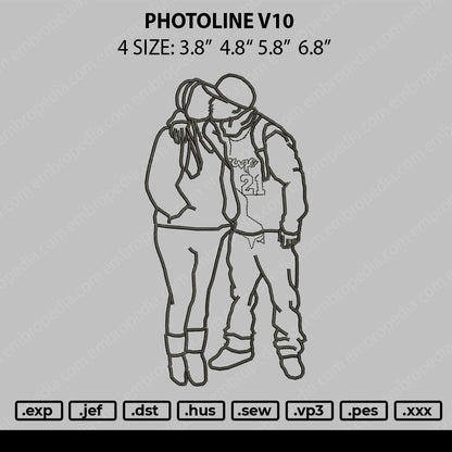 Photoline V10 Embroidery File 4 size