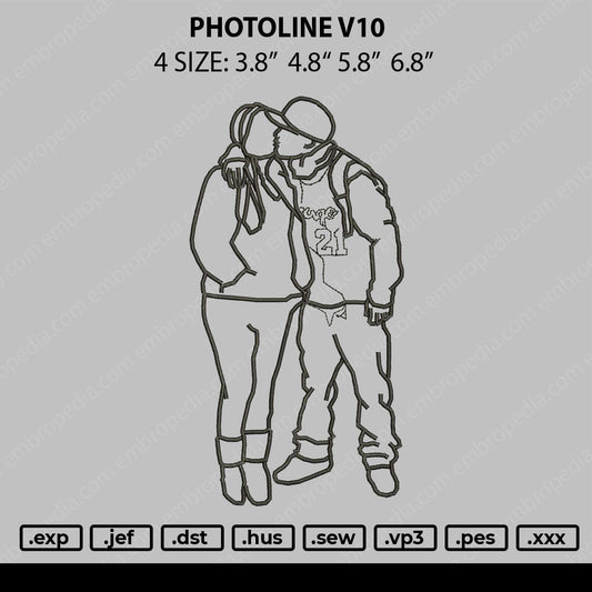 Photoline V10 Embroidery File 4 size