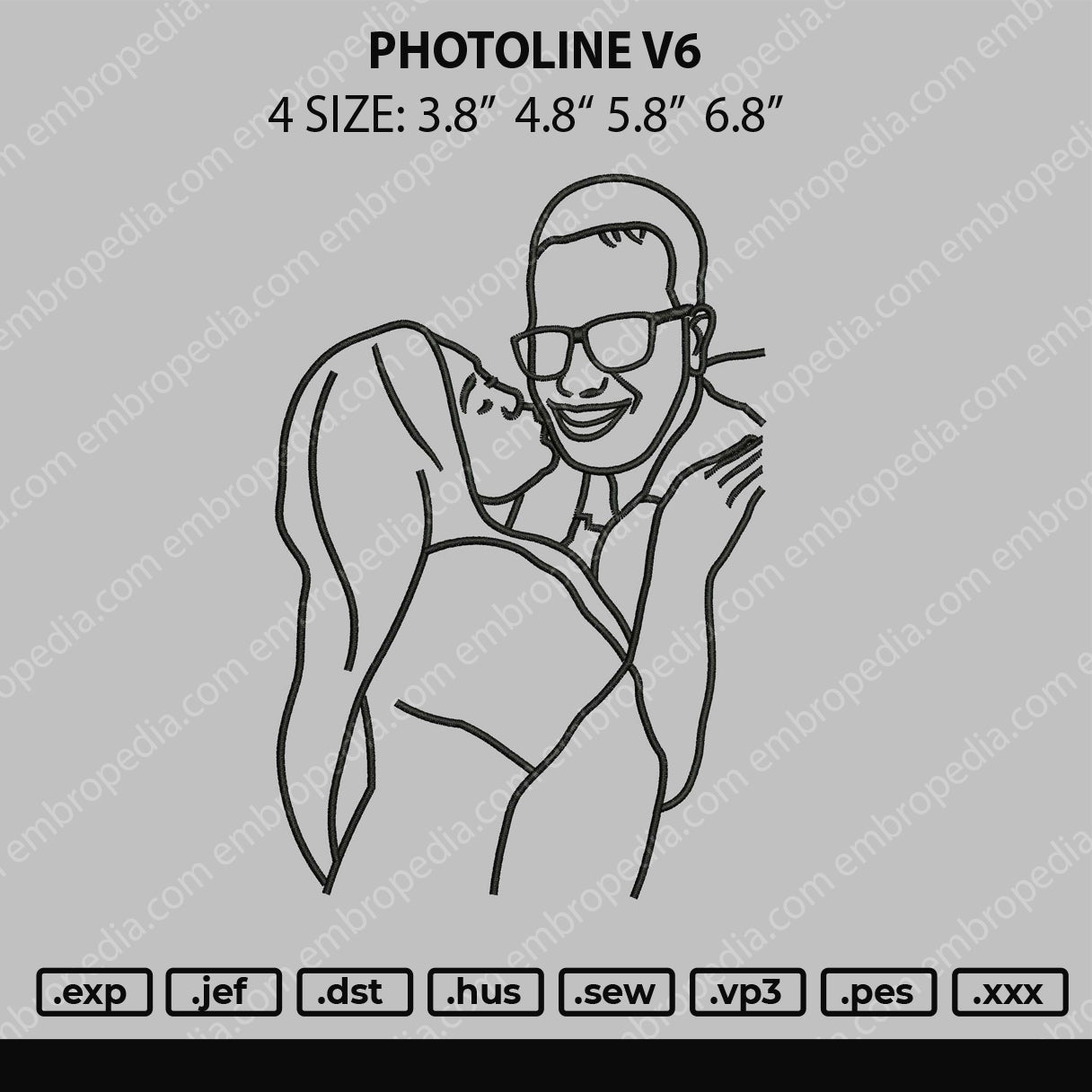 Photoline V6 Embroidery File 4 size