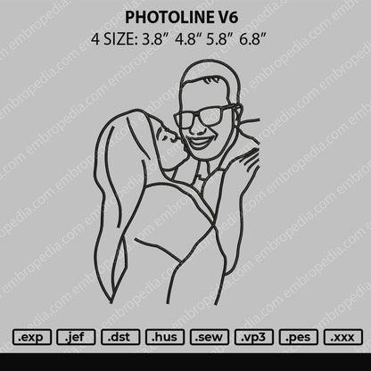 Photoline V6 Embroidery File 4 size