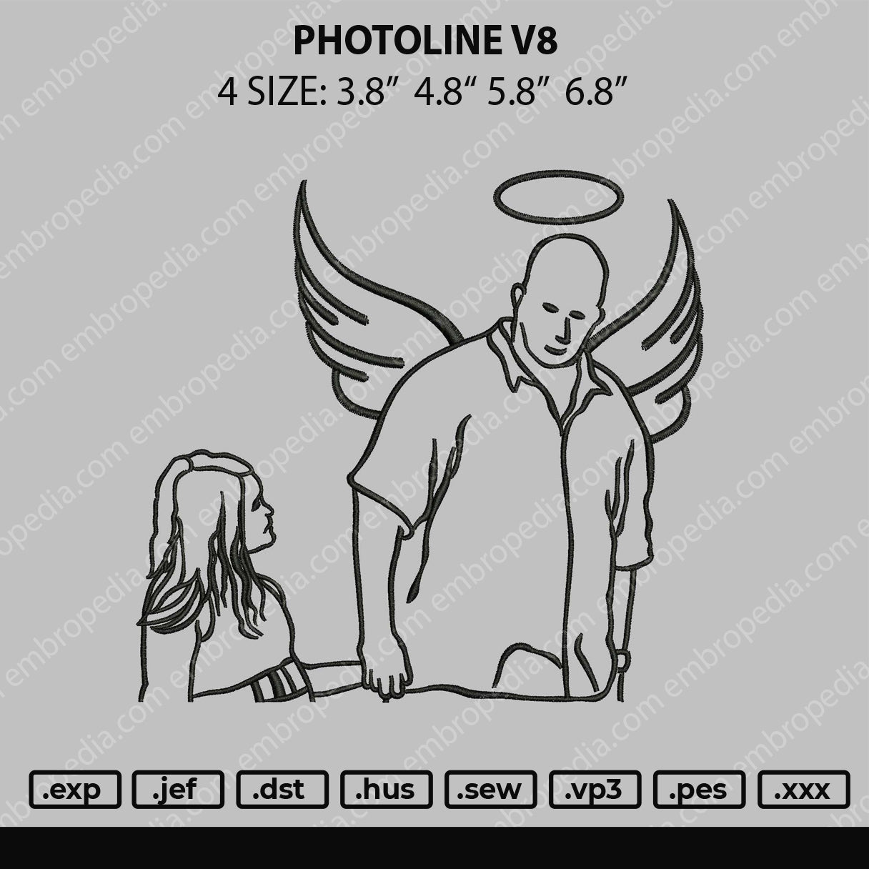 Photoline V8 Embroidery File 4 size