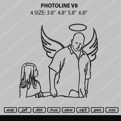 Photoline V8 Embroidery File 4 size