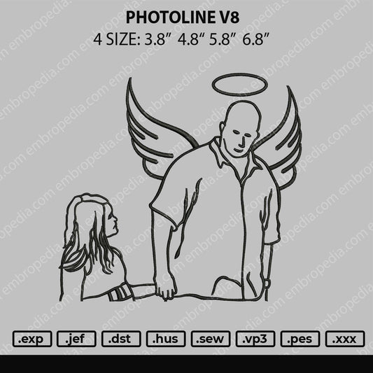 Photoline V8 Embroidery File 4 size