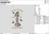 Pinktext 01 Embroidery File 6 sizes