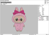 Pinklabu 01 Embroidery File 6 sizes