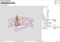 Nike Princess V3 Embroidery File 6 sizes