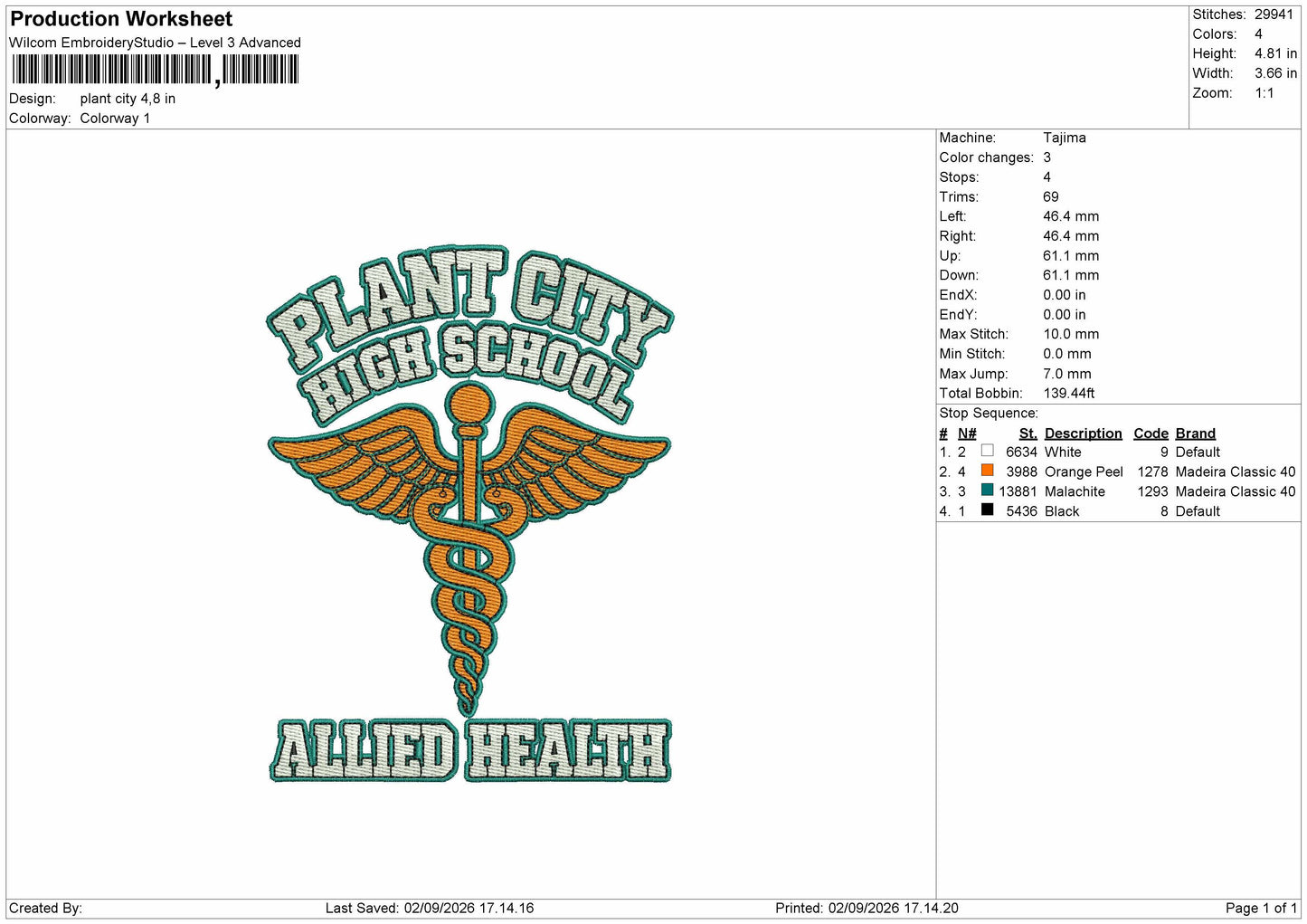 Plant Text 0209 Embroidery Machine Design File 6 sizes