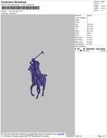 Polo 2 option Embroidery File Design
