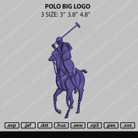 Polo 2 option Embroidery File Design