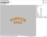Pumpkin Embroidery File 4 size