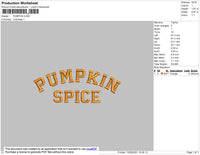 Pumpkin Embroidery File 4 size