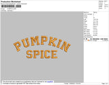 Pumpkin Embroidery File 4 size