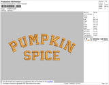 Pumpkin Embroidery File 4 size