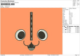 Animal Face 01 Embroidery File 6 sizes