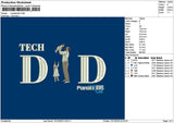 Dad Photoflat 1112 Embroidery File 6 sizes