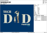 Dad Photoflat 1112 Embroidery File 6 sizes