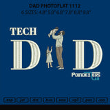 Dad Photoflat 1112 Embroidery File 6 sizes