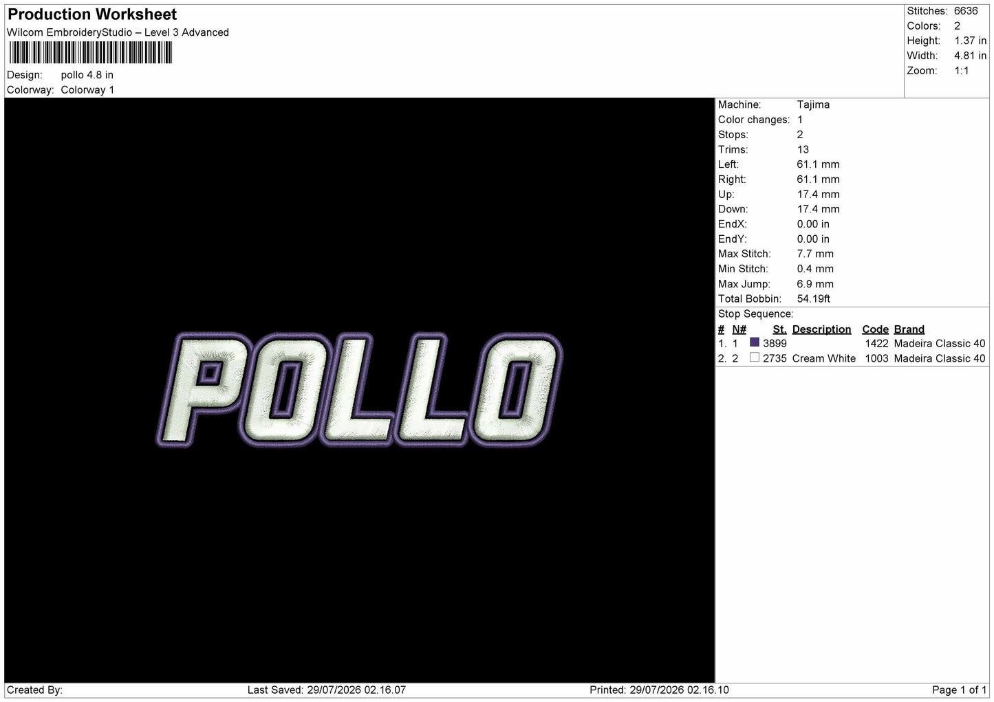 17 Names Embroidery Machine Design File 6 sizes
