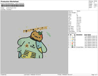 Pompompurin Embroidery File 4 size