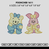 Poohchibi 1611 Embroidery File 6 sizes