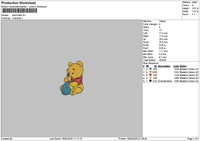Pooh1904 Embroidery File 6 sizes