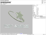 Pop Smoke Embroidery File 4 size