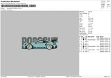 Porscheblue Embroidery File 6 sizes