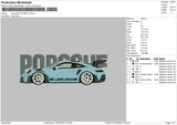 Porscheblue Embroidery File 6 sizes