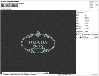 Prada Milano Oval
