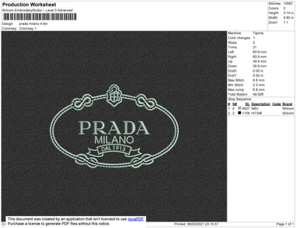 Prada Milano Oval