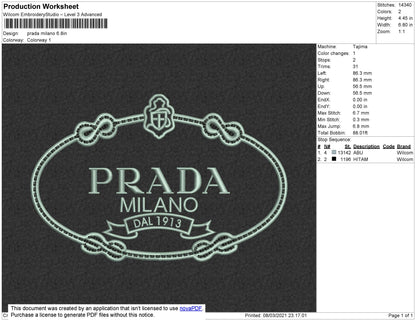 Prada Milano Oval