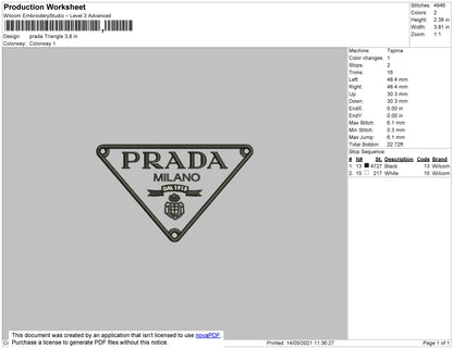 Prada Triangle Logo