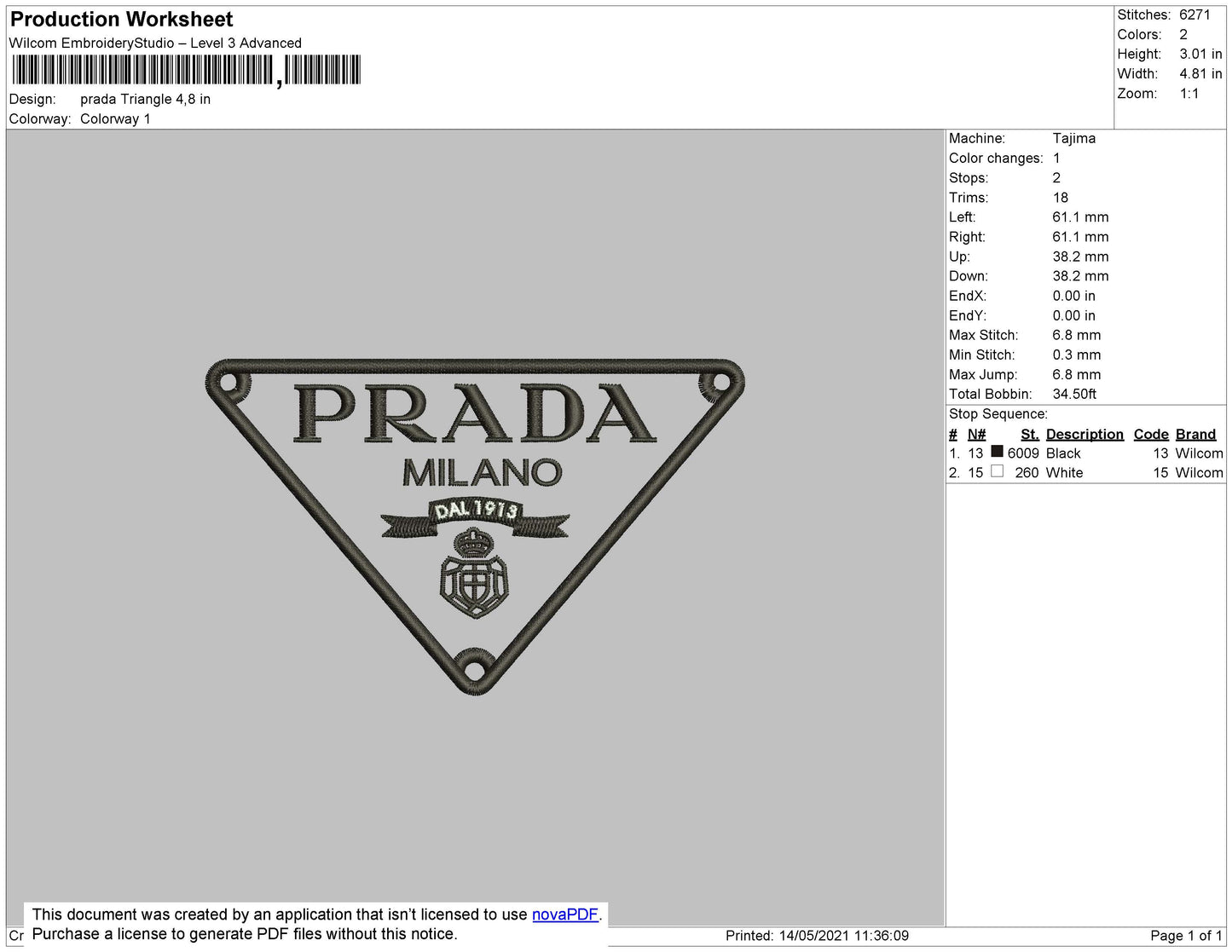 Prada Triangle Logo