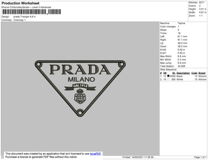 Prada Triangle Logo