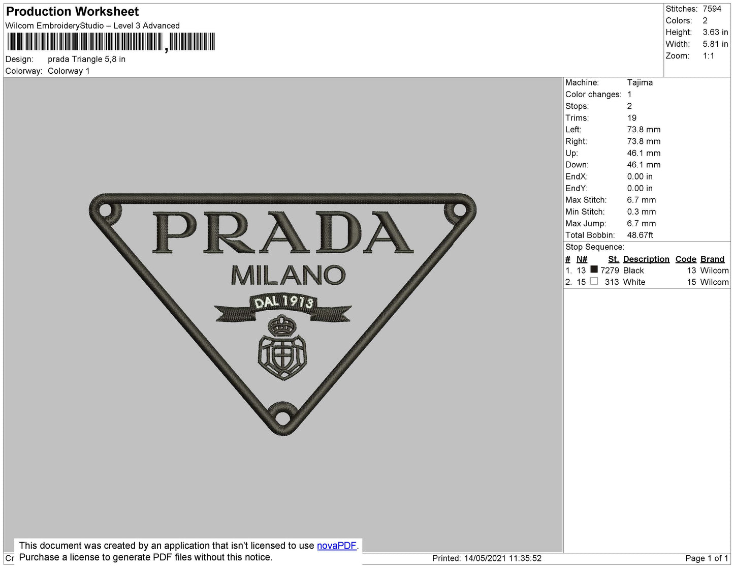 Prada Triangle Logo