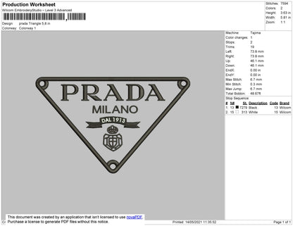 Prada Triangle Logo