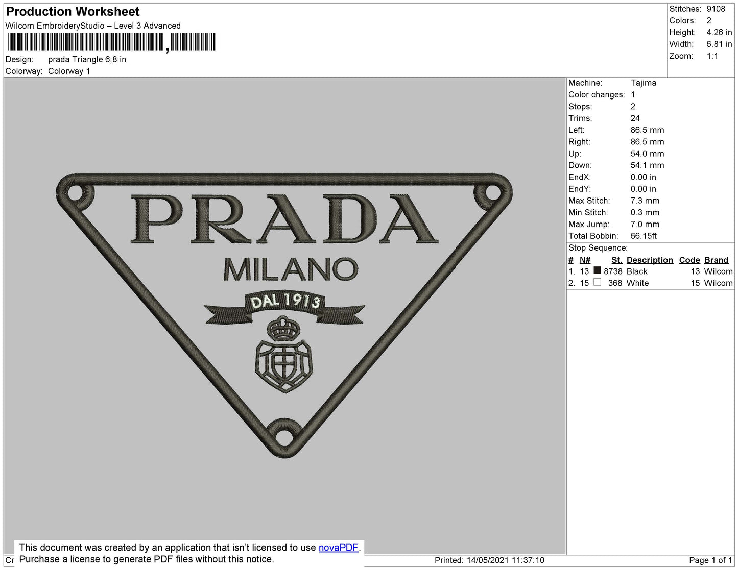 Prada Triangle Logo