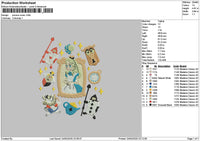 Princess Icons Embroidery File 6 sizes