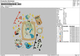 Princess Icons Embroidery File 6 sizes