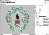 Princessflowers v11 Embroidery File 6 sizes