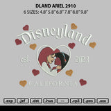 Dland Ariel 2910 Embroidery File 6 sizes