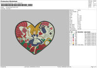 Heart Patch 0509 Embroidery File 6 sizes