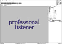 Listenertext 2401 Embroidery File 6 sizes