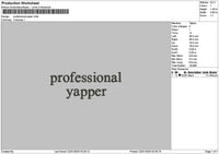 Yappertext2201 Embroidery File 6 sizes