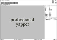 Yappertext2201 Embroidery File 6 sizes