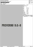 Proverbstext Embroidery File 6 sizes