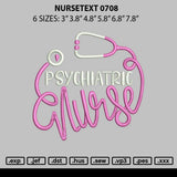 Nursetext 0708 Embroidery File 6 sizes