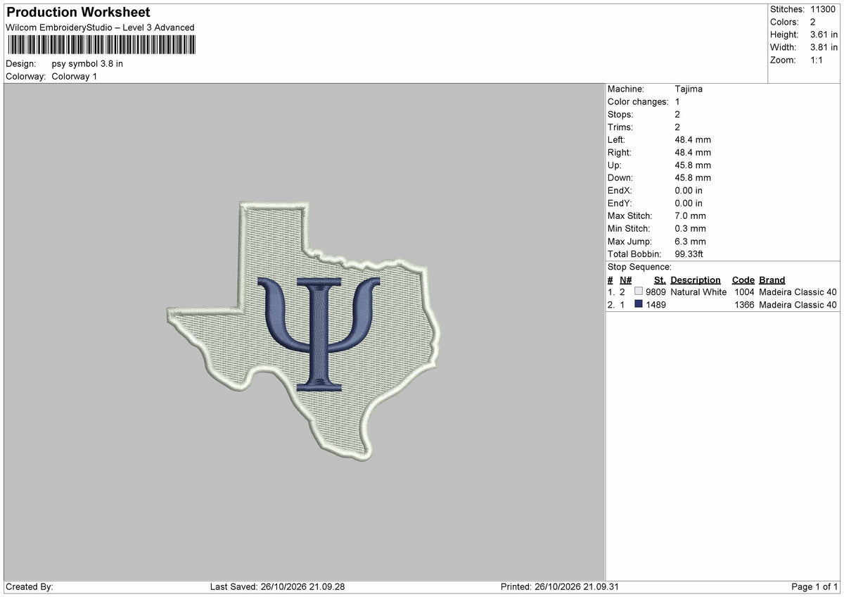Map Small Embroidery Machine Design File 6 sizes