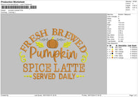 Pumpkintext 1607 Embroidery File 6 sizes