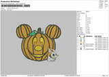 Pumpkin Dog Embroidery File 6 sizes